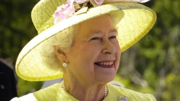 Her Majesty Queen, aged 81, of the United Kingdom. Photo taken during a visit in NASA’s Goddard Space Flight Center. Greenbelt, Maryland, USA.