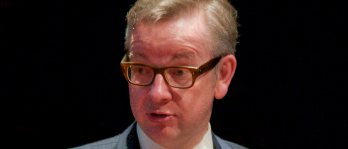 Michael Gove speaking at Stonewall's Education for All Conference in London on 5 July. (Photo credit: Lynda Bowyer.)