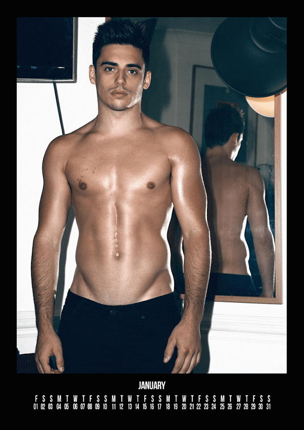 Chris Mears calendar 2016 photographed by Pantelis