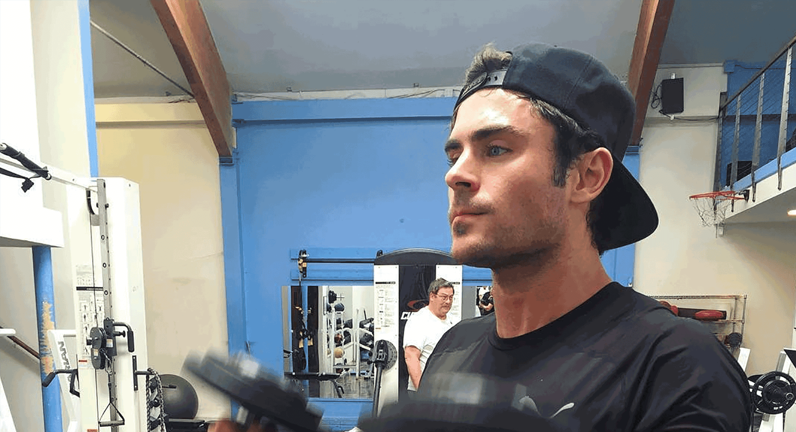 Zac Efron at the Gym