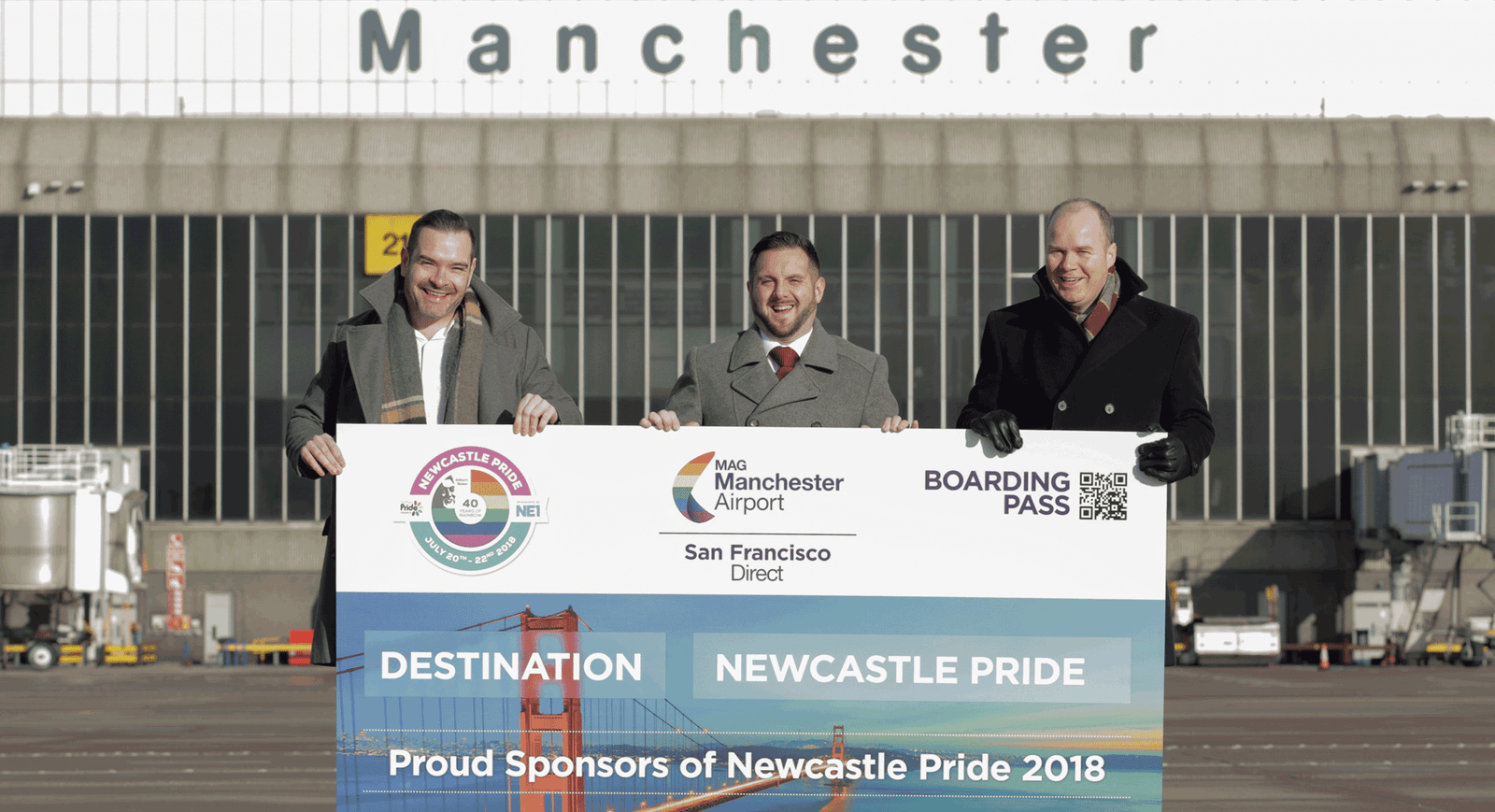 Manchester Airport on board as Newcastle Pride sponsor