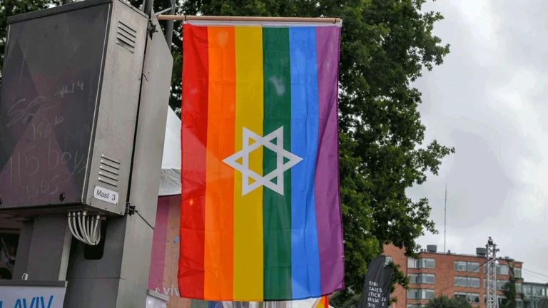 LGBTQ Jewish flag