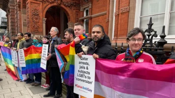 Qatar London embassy picketed before FIFA World Cup