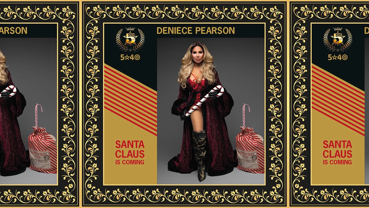 Single cover of Deniece Pearson new single «Santa Claus is Coming»