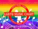 LGBTQ Music Chart logo with LGBTQ colours in the background with music notes